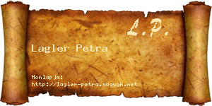 Lagler Petra névjegykártya